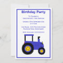 Search for blue tractor birthday invitations Tractors