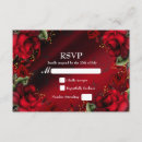 Search for red rose wedding rsvp cards Roses