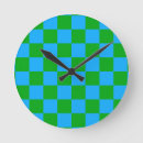 Recherche de vert bleu horloges Carré