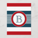 Search for monograms vertical postcards Stripes