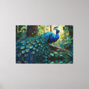 Recherche de paons impressions sur toile Forêt