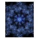 Recherche de fractale bleue posters Abstrait