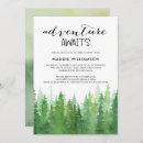 Search for adventure awaits bridal shower invitations Evergreen