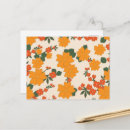 Recherche de fleurs oranges cartes postales Boho
