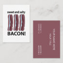 Search for bacon business cards Food