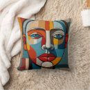 Recherche de abstrait de visage coussins Capricieux