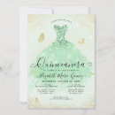 Search for green gold quinceanera invitations Quinceañera