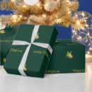 Search for emerald green and gold wrapping paper Vintage