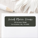 Search for dark gray return address labels Classic