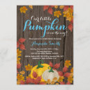 Search for pumpkin baby boy shower invitations Fall in love