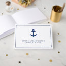 Search for anchor wedding guest books Navy blue