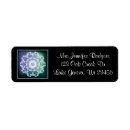 Search for turquoise and black return address labels Abstract