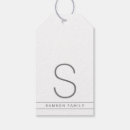 Search for grey gift tags Initial