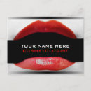 Search for red lips postcards Cosmetologist