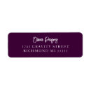 Search for jewels return address labels Purple