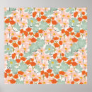 Recherche de rose orange posters Feuille