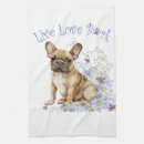 Search for french bulldog tea towels Dog mom