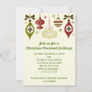 Search for ornament exchange christmas invitations Whimsical