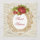 Search for red rose sweet 16 invitations 16th birthday party
