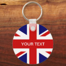 Search for great design keychains Union jack
