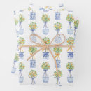 Search for topiary wrapping paper Blue