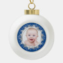 Search for silver baby first ornaments Blue