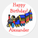Recherche de train de choo autocollants Fête d'anniversaire
