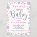 Search for pink and silver baby shower invitations Watercolor