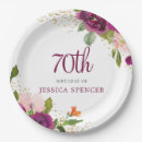 Search for 75th birthday paper plates Pink
