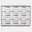 Search for fish pattern blankets Nautical