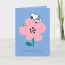 Search for peanuts character cards Woodstock