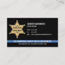 Search for sheriff business cards Thin blue line