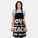 Search for funny teacher aprons Typography