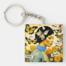 Recherche de bleu de dame porteclés Vintage