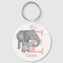 Search for alphabet e keychains Elephant