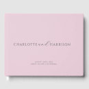 Search for pink guest books Modern