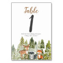 Search for animal table cards Baby shower table number