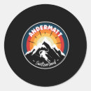 Search for vintage skiing stickers Switzerland
