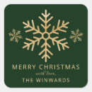 Search for gold foil snowflakes stickers Merry christmas