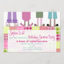 Recherche de pantoufles invitations Sleepover