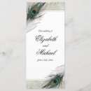 Search for peacock wedding programs Rustic