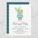 Search for womans retirement party invitations Floral