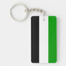 Search for symbols rectangular keychains Flag