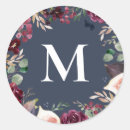 Search for pink floral monogram stickers Purple