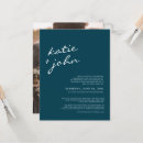 Search for teal blue wedding invitations Calligraphy
