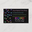 Search for equal rights business cards Rainbow