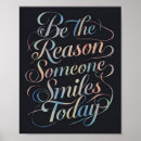 Search for be the reason someone smiles Typography