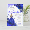 Search for royal blue butterfly invitations Fiesta de quince anos