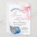 Search for car gender reveal invitations Blue or pink