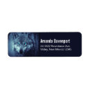 Search for winter animal return address labels Wolf